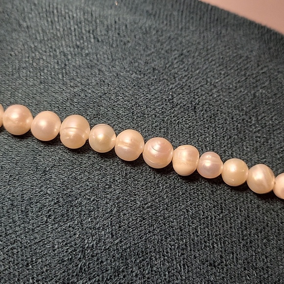 STERLING FRESHWATER PEARL NECKLACE - Picture 6 of 9